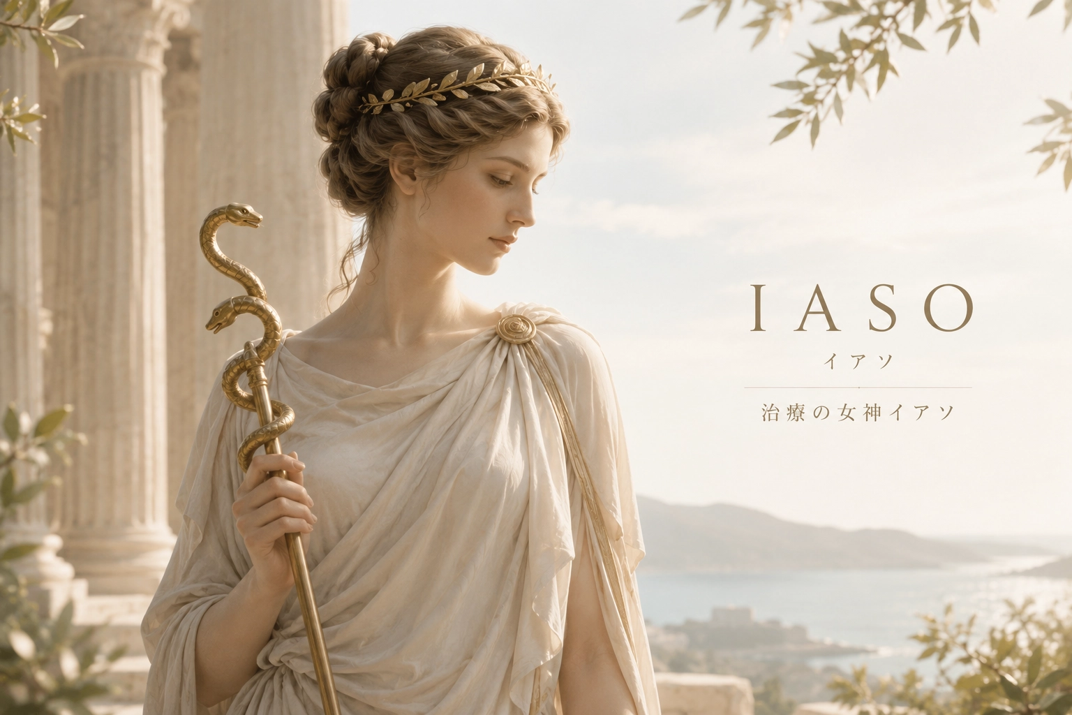 IASOの名称の由来となったギリシャ神話のイアソを表現したイメージ